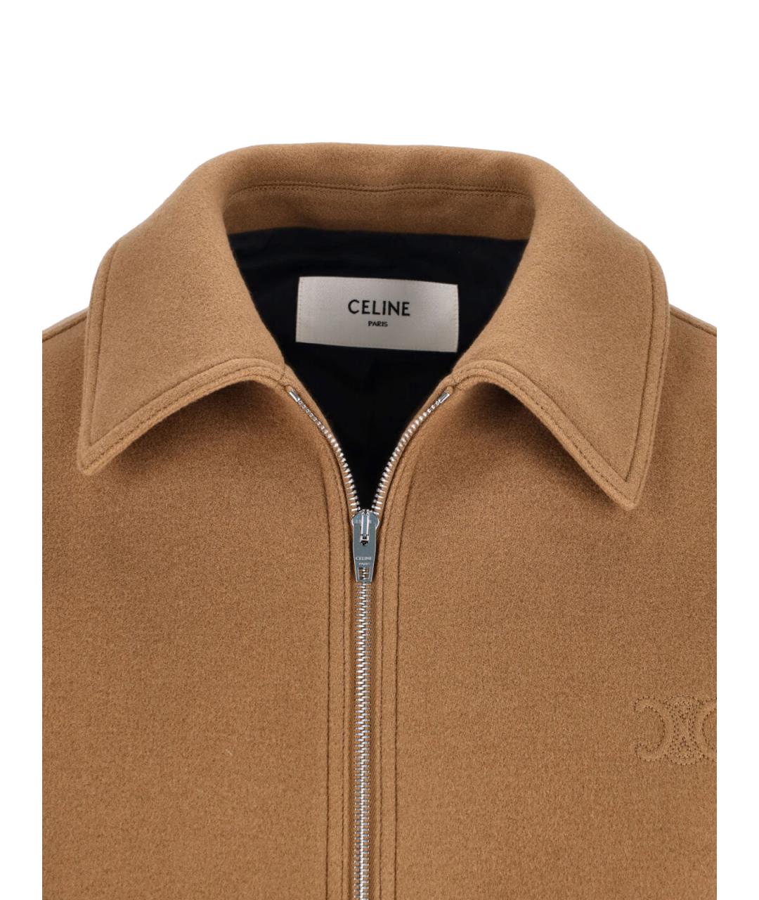 CELINE Коричневая шерстяная куртка, фото 4