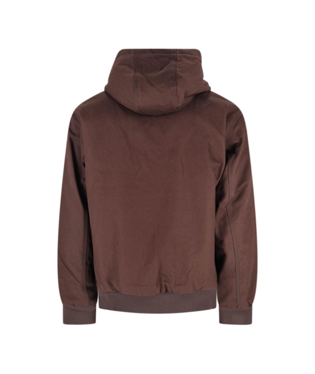 CARHARTT WIP Коричневая хлопковая куртка, фото 2