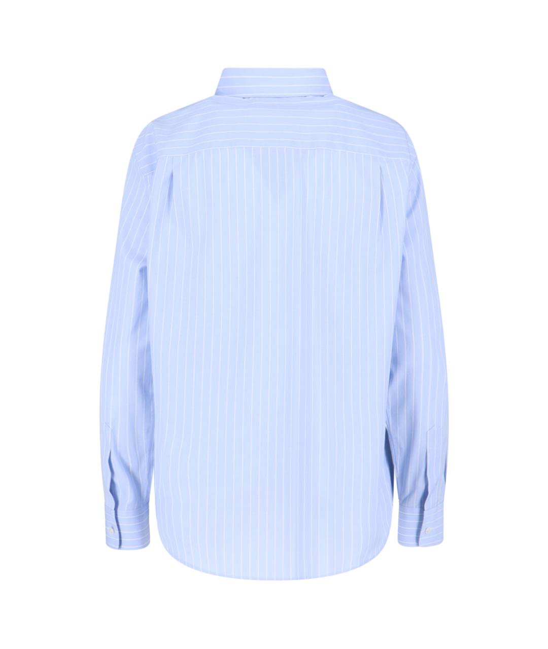 CELINE Голубая хлопковая рубашка, фото 2