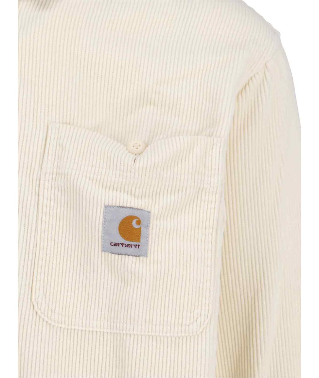 CARHARTT WIP Белая хлопковая кэжуал рубашка, фото 3