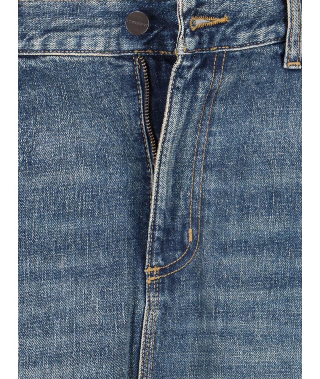 CARHARTT WIP Синяя хлопковая юбка миди, фото 5