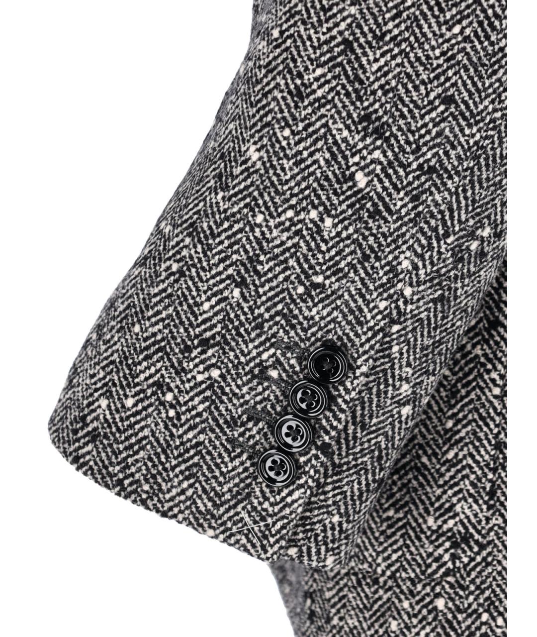 CELINE Серый шерстяной жакет/пиджак, фото 4