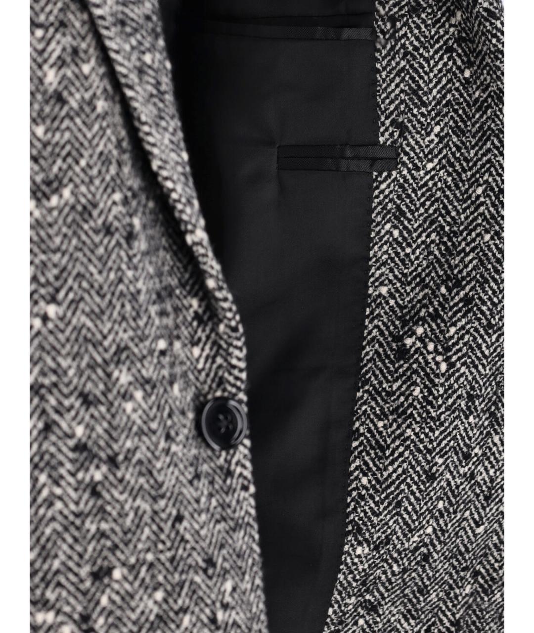 CELINE Серый шерстяной жакет/пиджак, фото 5