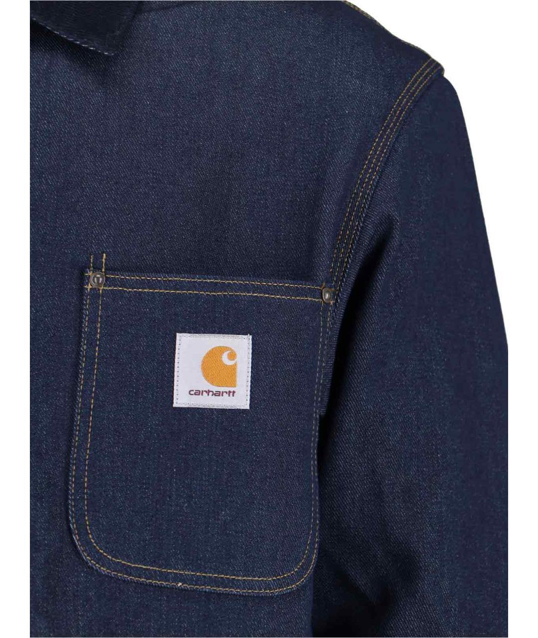 CARHARTT WIP Синяя хлопковая куртка, фото 3