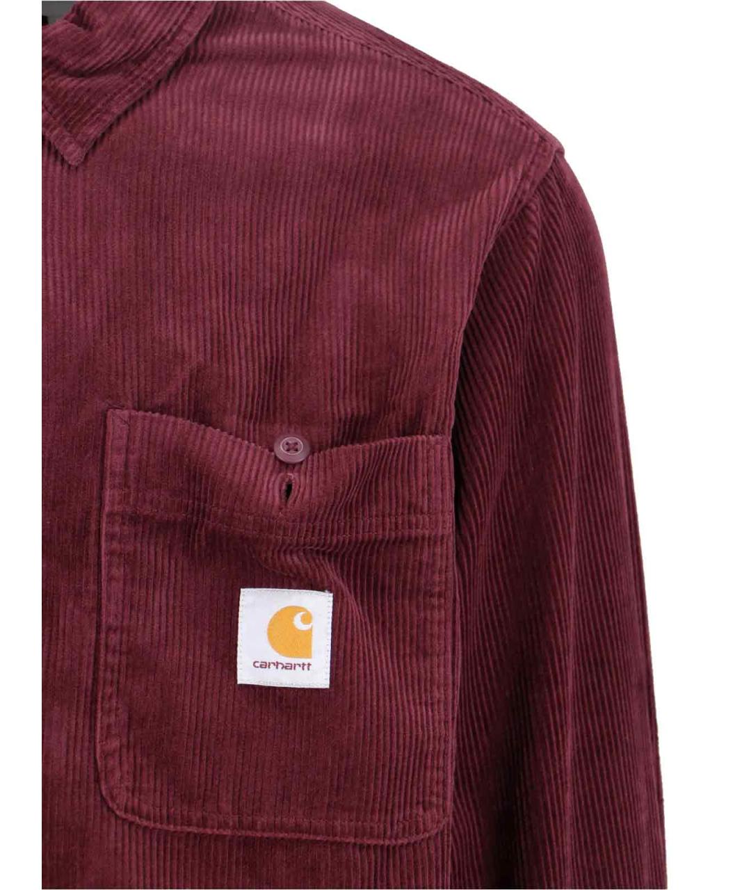 CARHARTT WIP Красная хлопковая кэжуал рубашка, фото 3