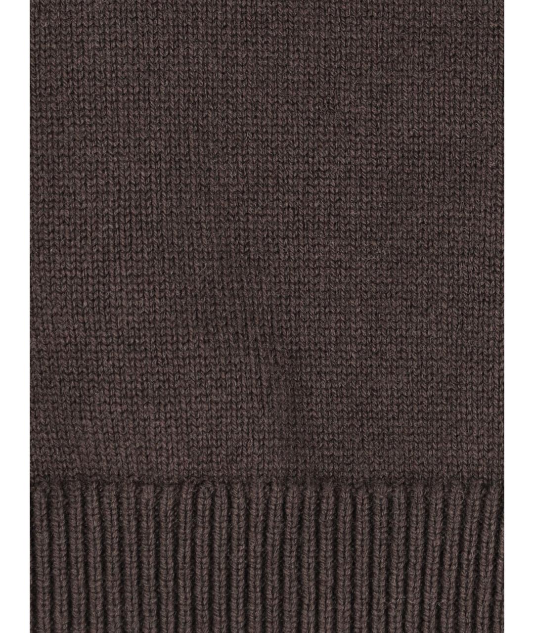 CELINE Коричневый шерстяной джемпер / свитер, фото 5