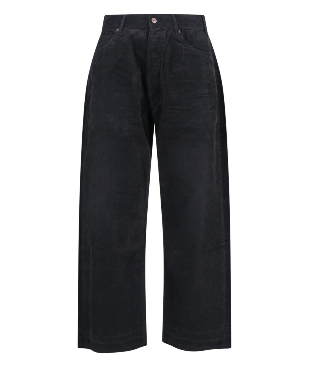CELINE Черные хлопковые повседневные брюки, фото 1