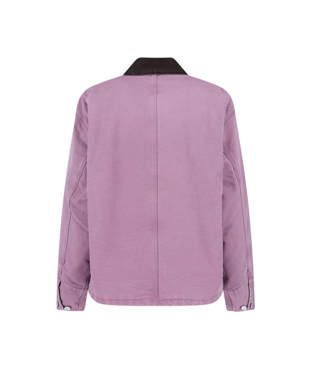 CARHARTT WIP Фиолетовая хлопковая куртка, фото 2