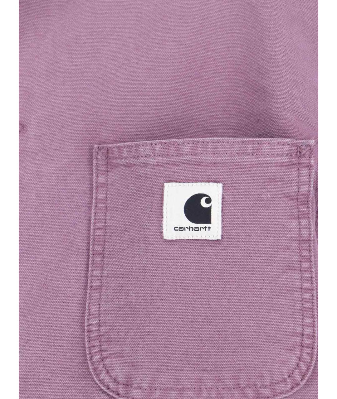 CARHARTT WIP Фиолетовая хлопковая куртка, фото 4