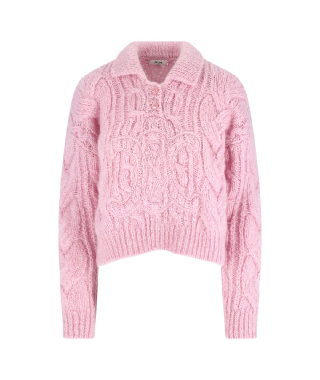 CELINE Розовый джемпер / свитер, фото 1
