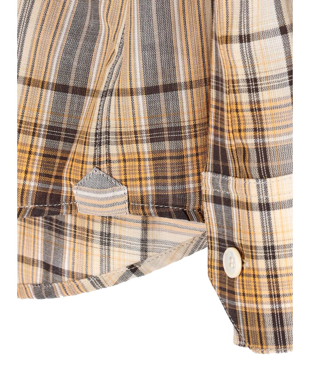 CELINE Бежевая хлопковая кэжуал рубашка, фото 5