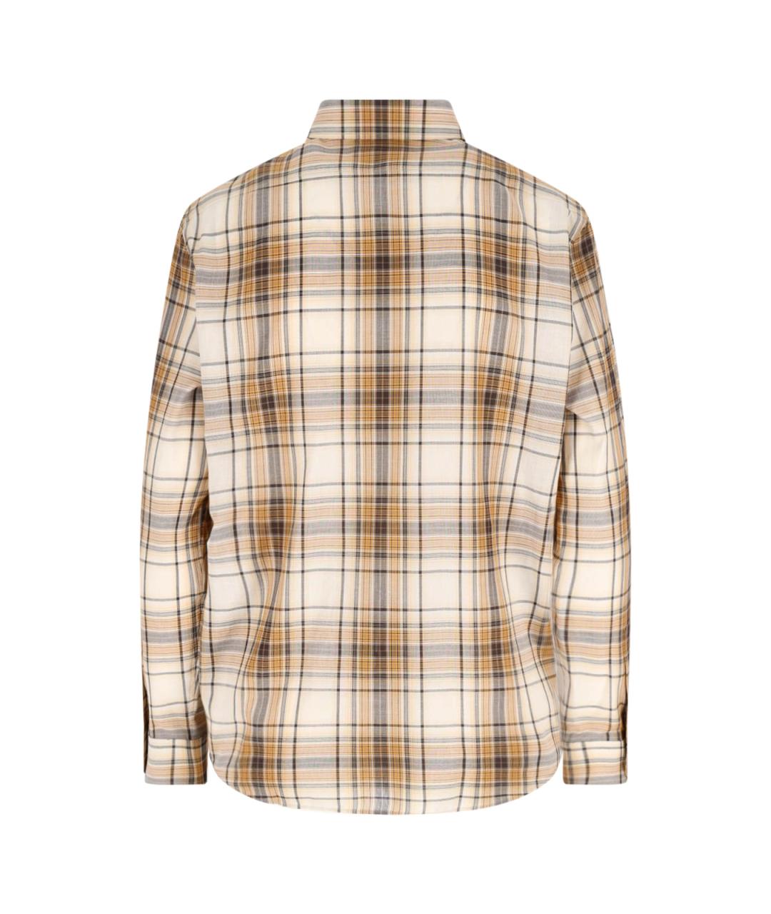 CELINE Бежевая хлопковая кэжуал рубашка, фото 2