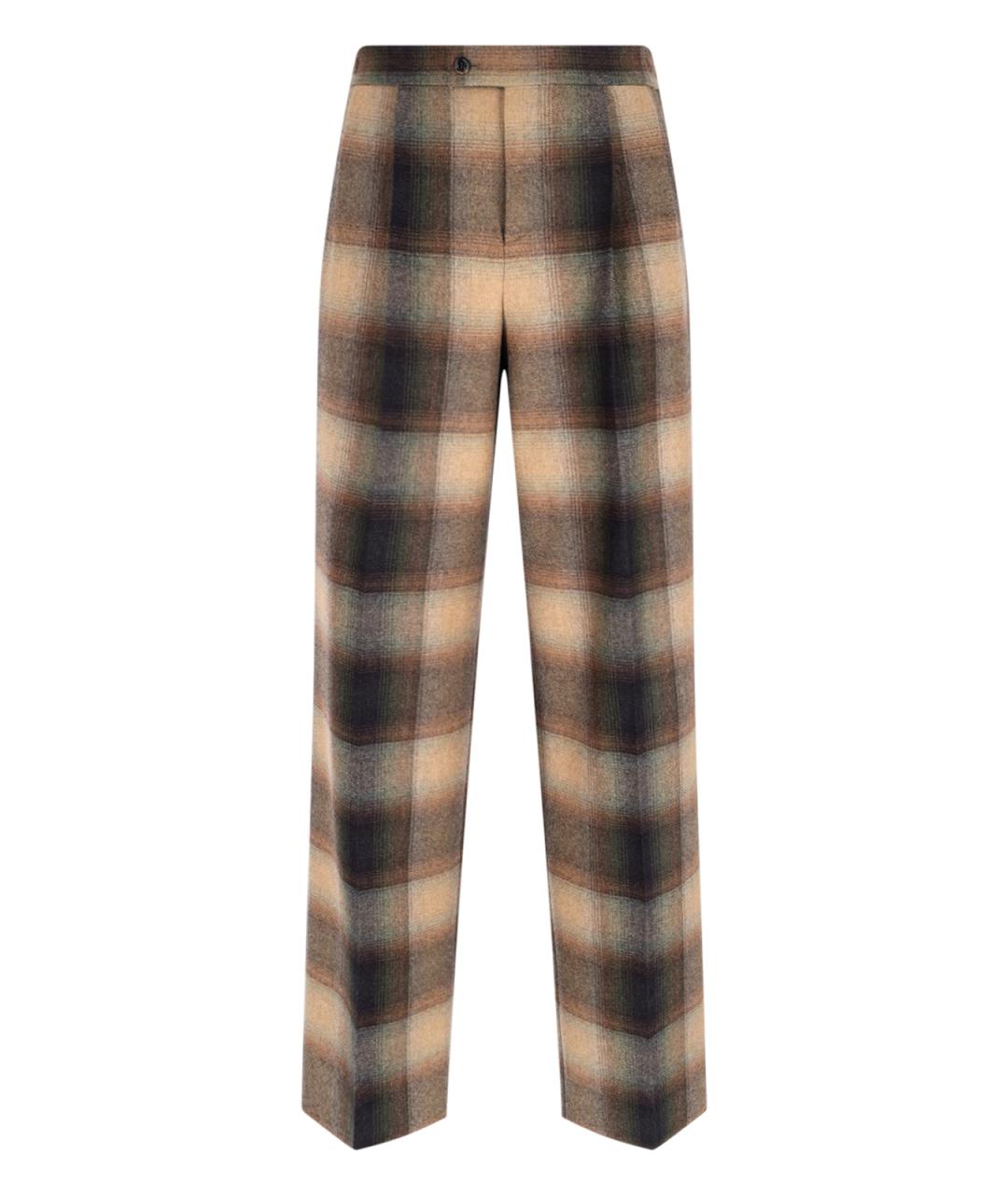 CELINE Мульти шерстяные повседневные брюки, фото 1