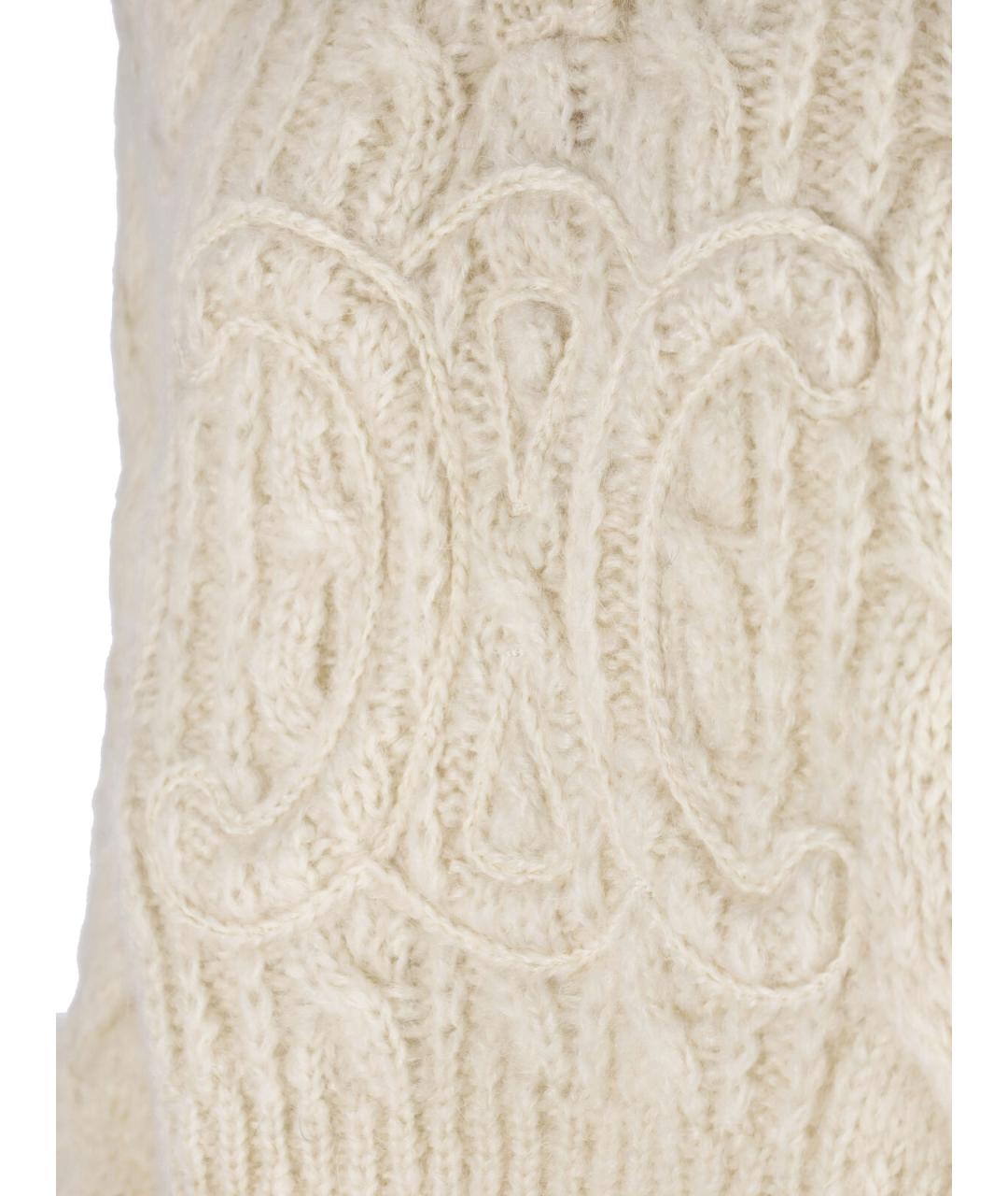 CELINE Бежевый шерстяной джемпер / свитер, фото 4