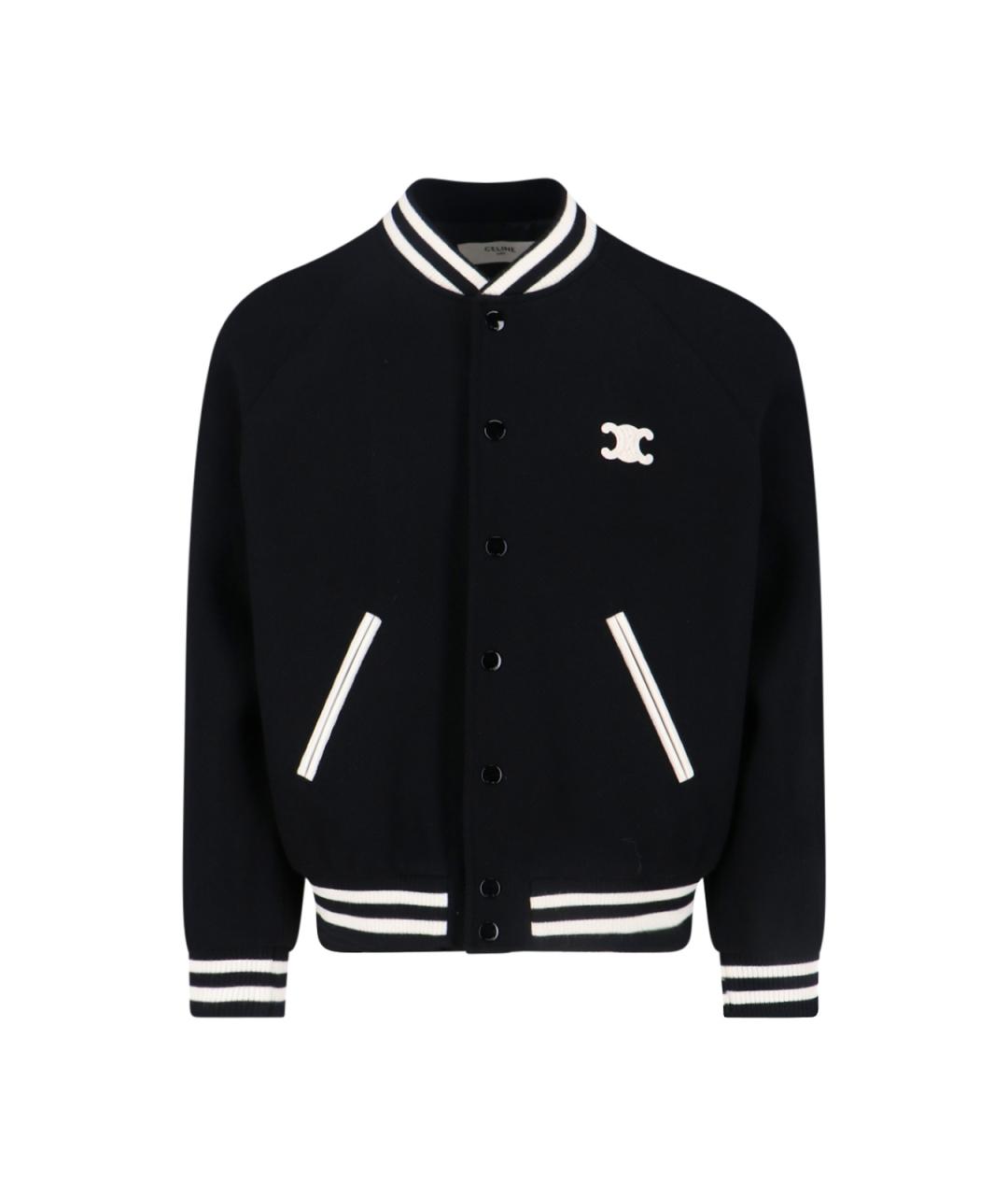 CELINE Черная шерстяная куртка, фото 1