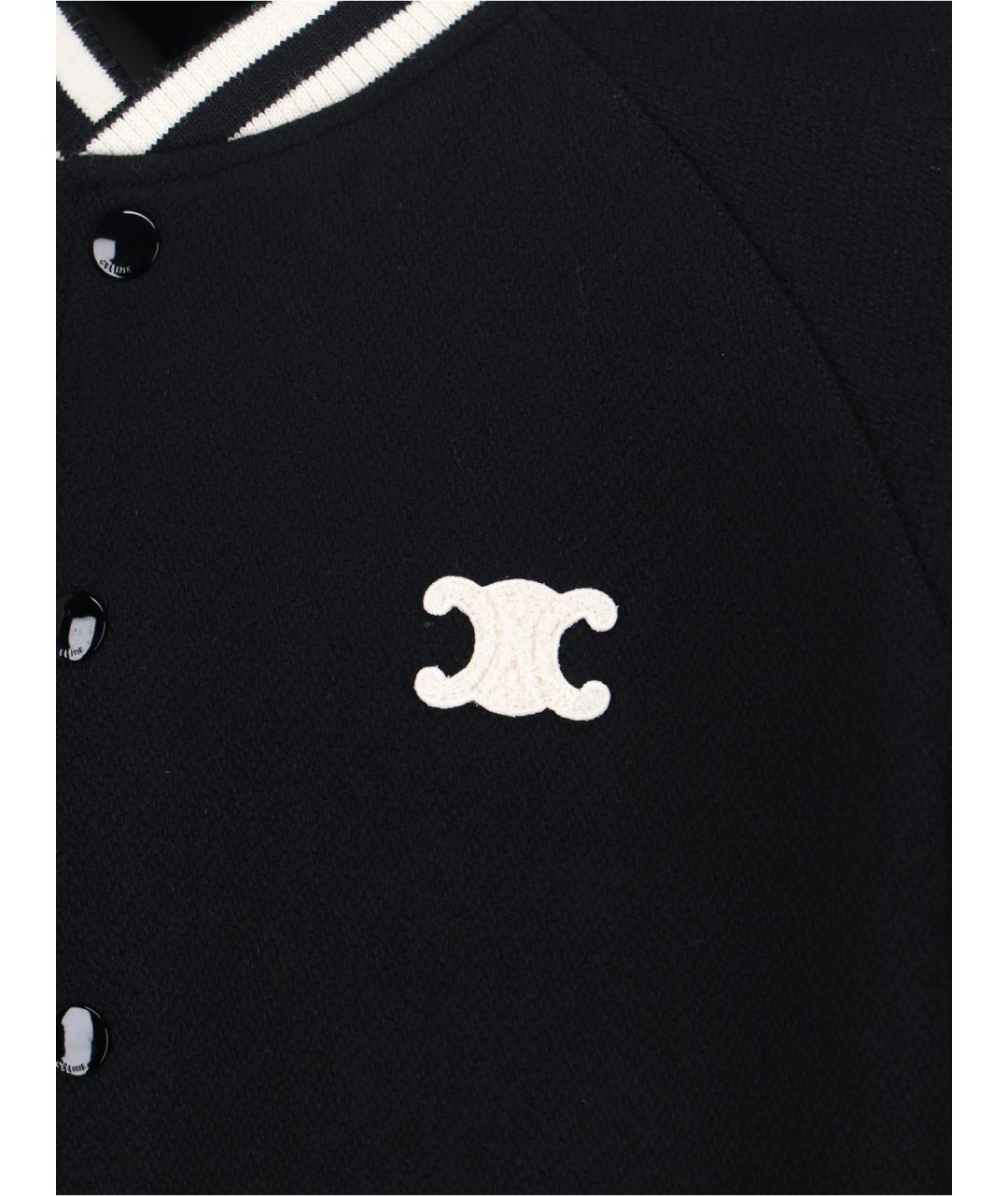 CELINE Черная шерстяная куртка, фото 3