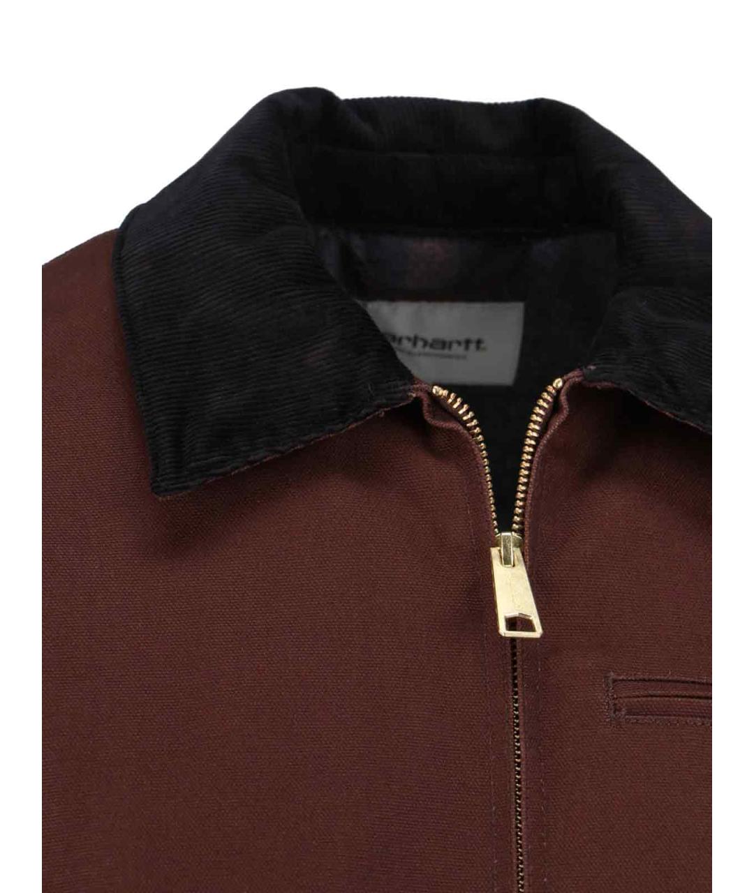 CARHARTT WIP Коричневая хлопковая куртка, фото 4