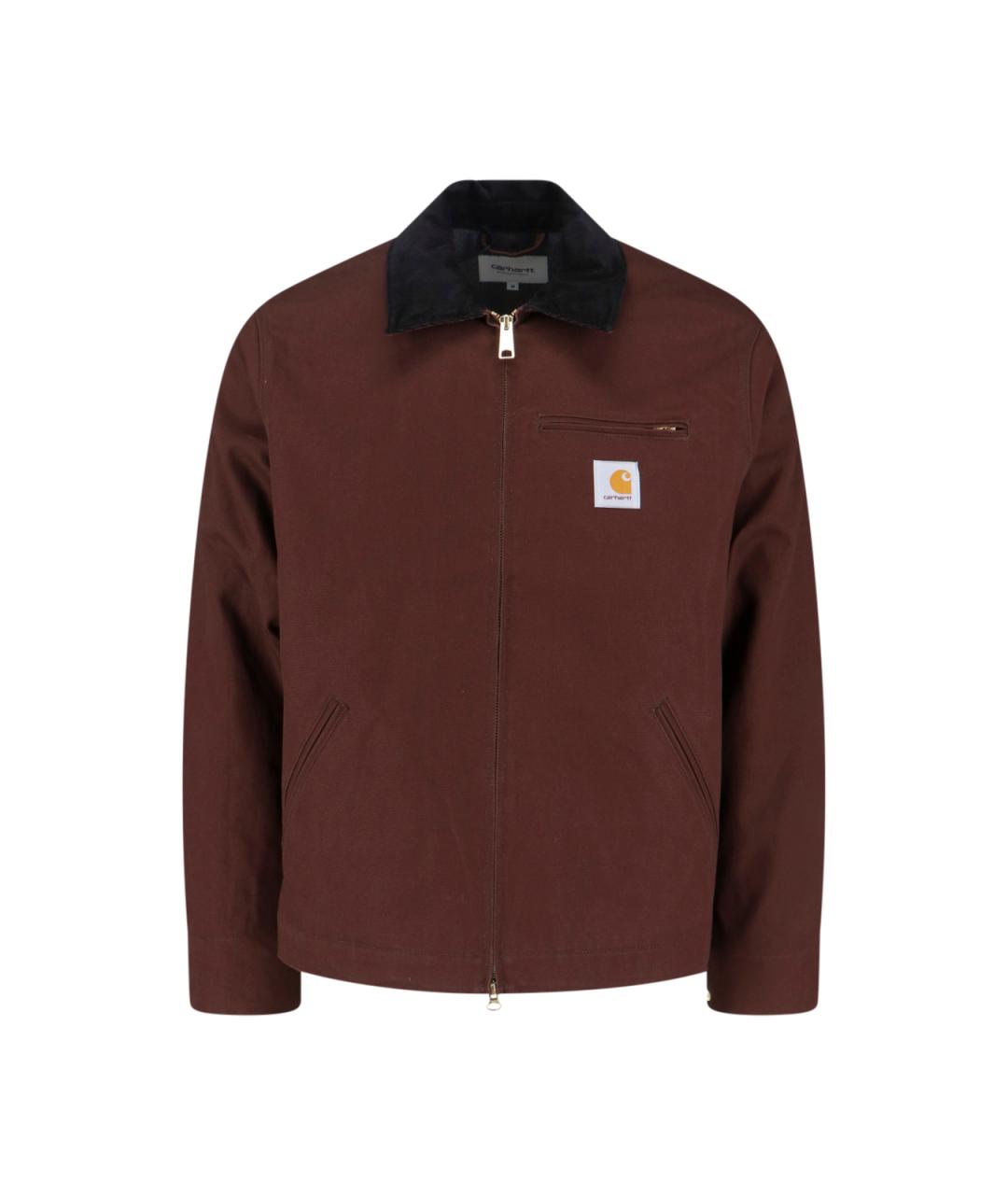 CARHARTT WIP Коричневая хлопковая куртка, фото 1