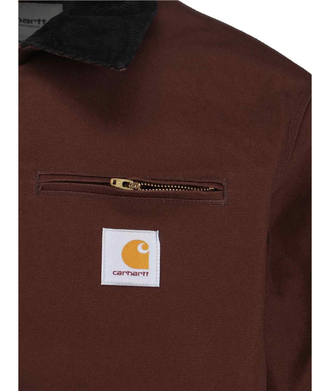 CARHARTT WIP Коричневая хлопковая куртка, фото 3