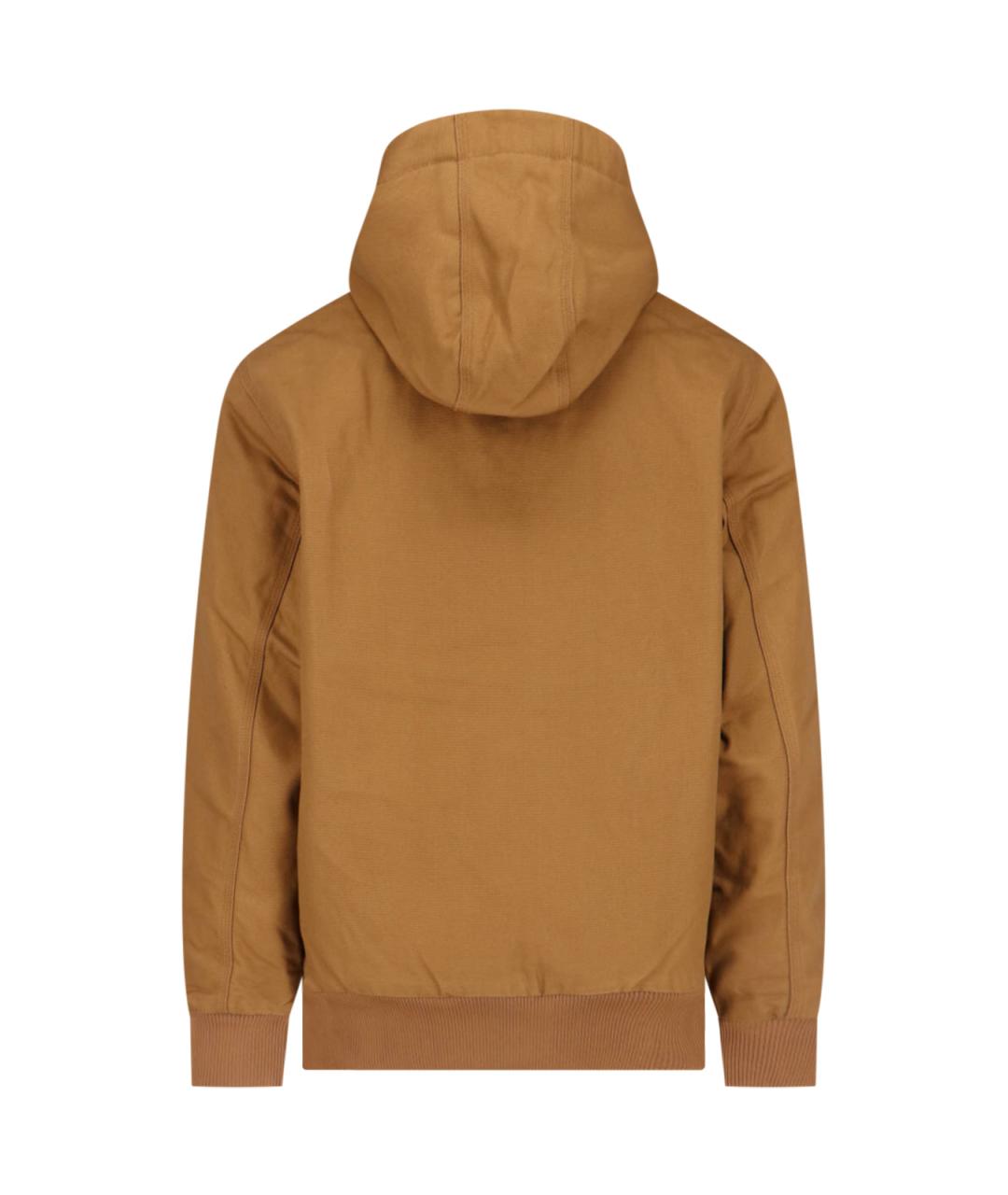 CARHARTT WIP Коричневая хлопковая куртка, фото 2