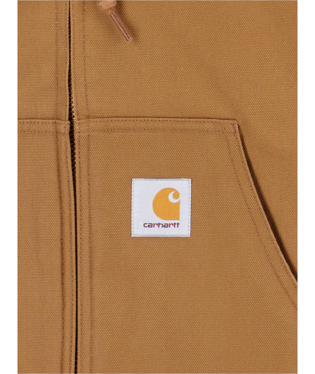 CARHARTT WIP Коричневая хлопковая куртка, фото 3