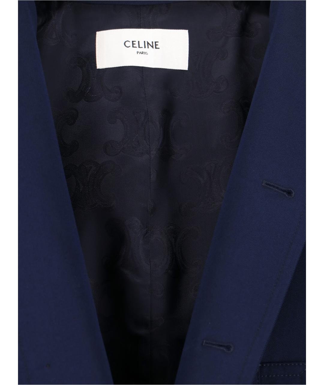CELINE Синяя хлопковая куртка, фото 3