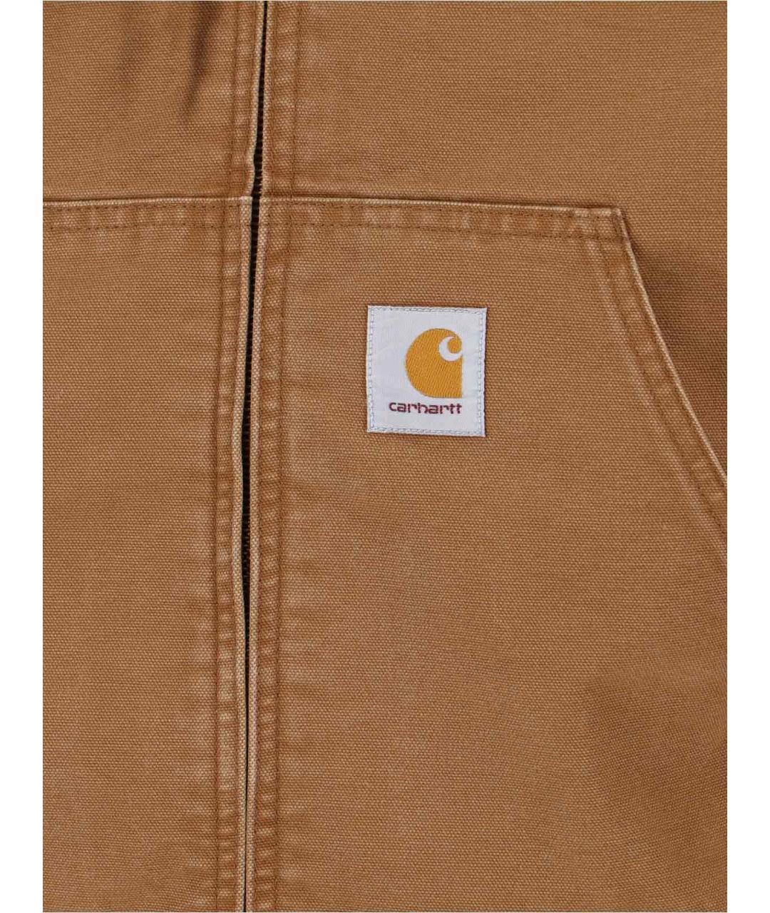 CARHARTT WIP Коричневая хлопковая куртка, фото 3