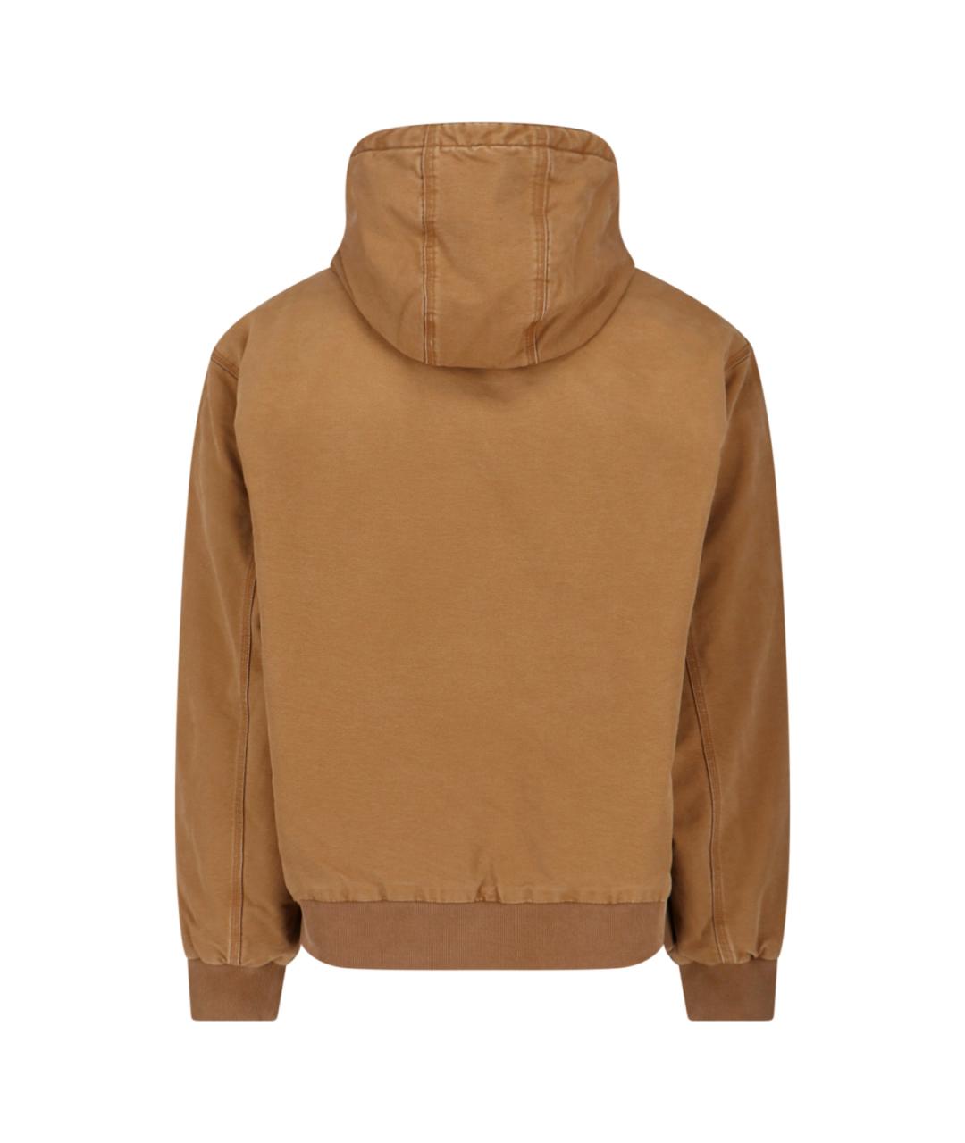 CARHARTT WIP Коричневая хлопковая куртка, фото 2