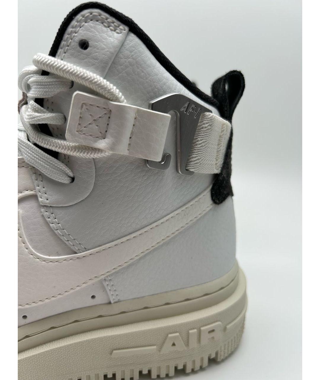 NIKE Белые кожаные кроссовки, фото 4