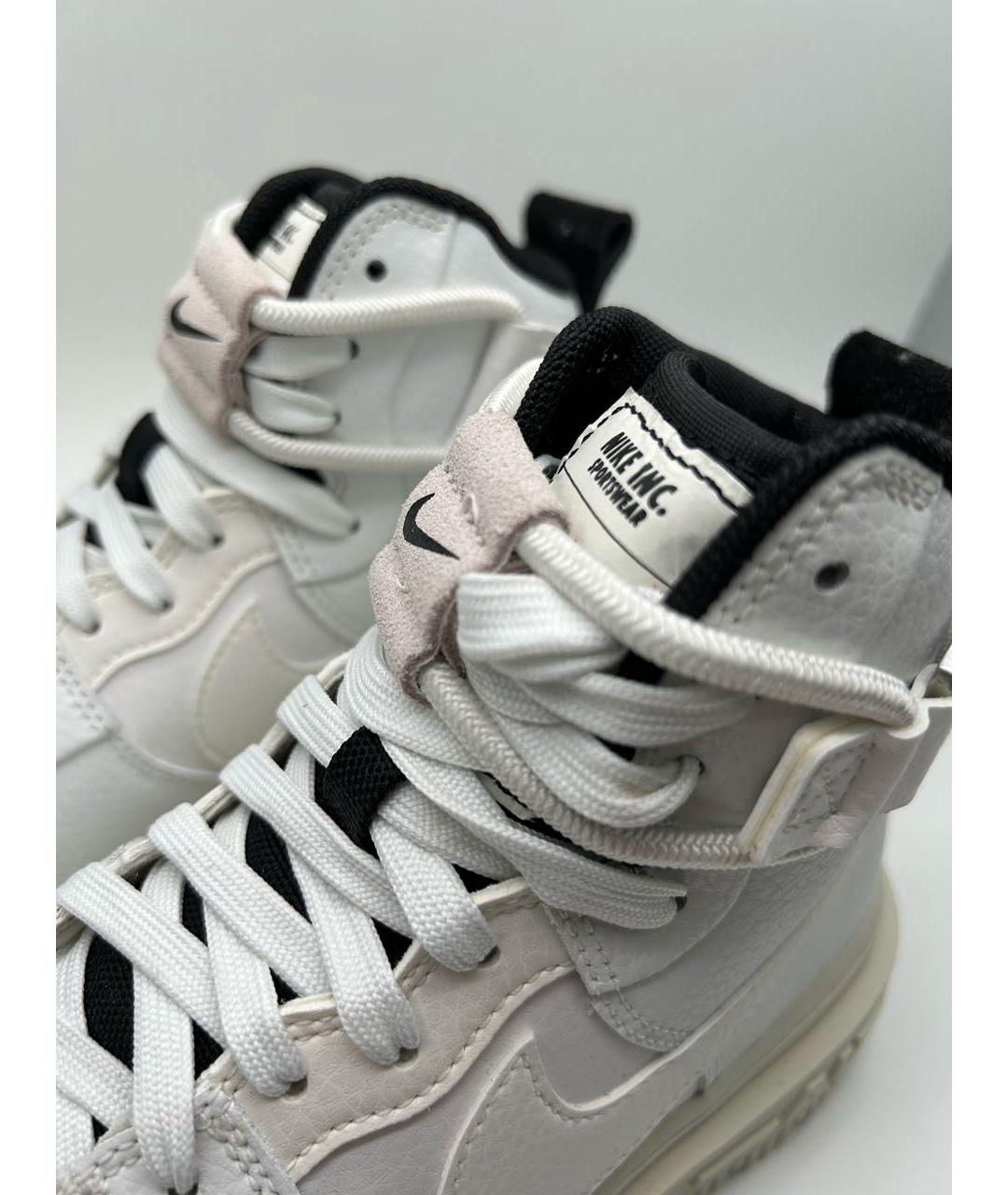 NIKE Белые кожаные кроссовки, фото 5