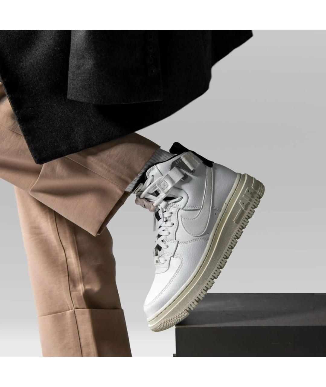 NIKE Белые кожаные кроссовки, фото 3