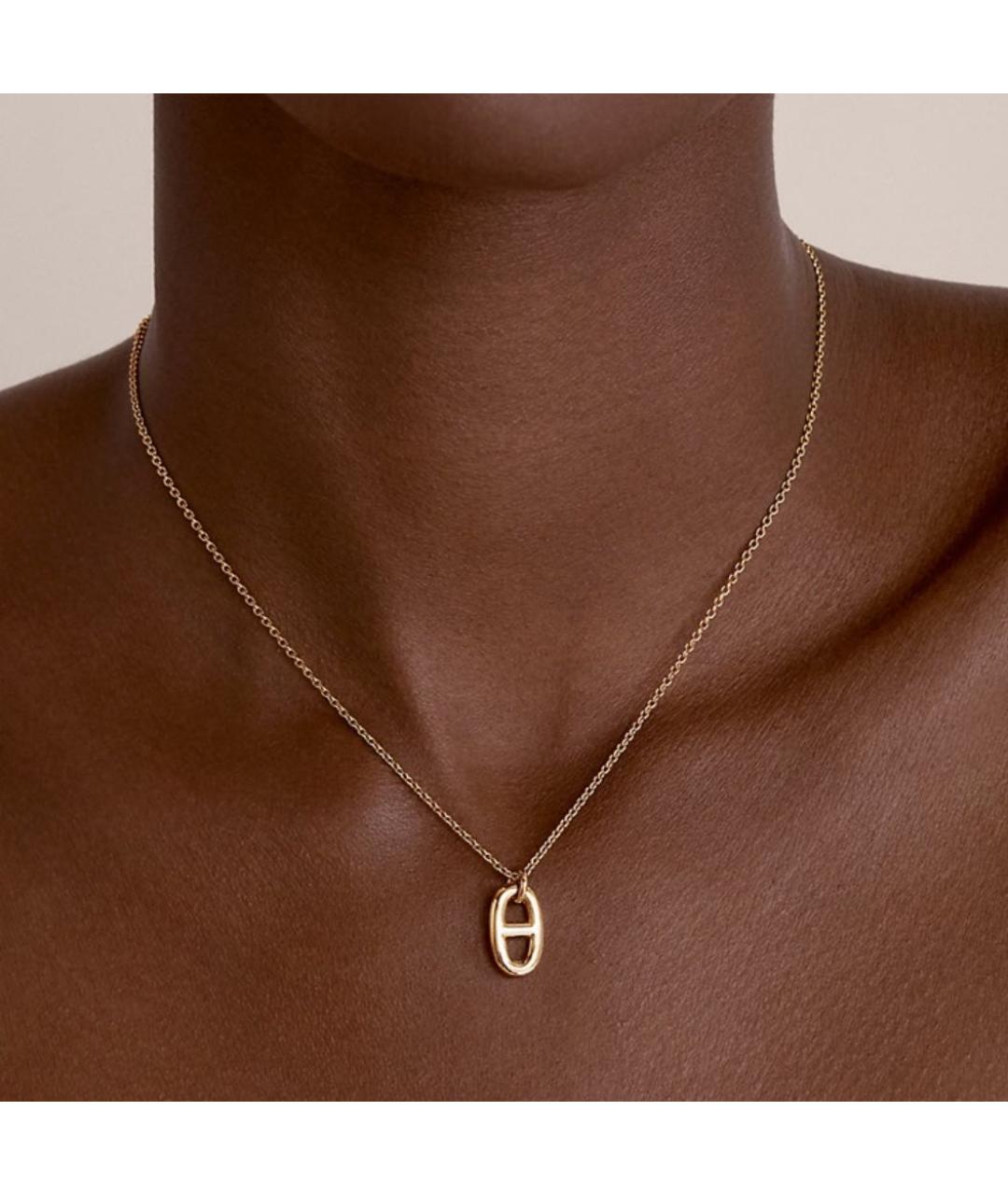 HERMES Золотое колье из розового золота, фото 3