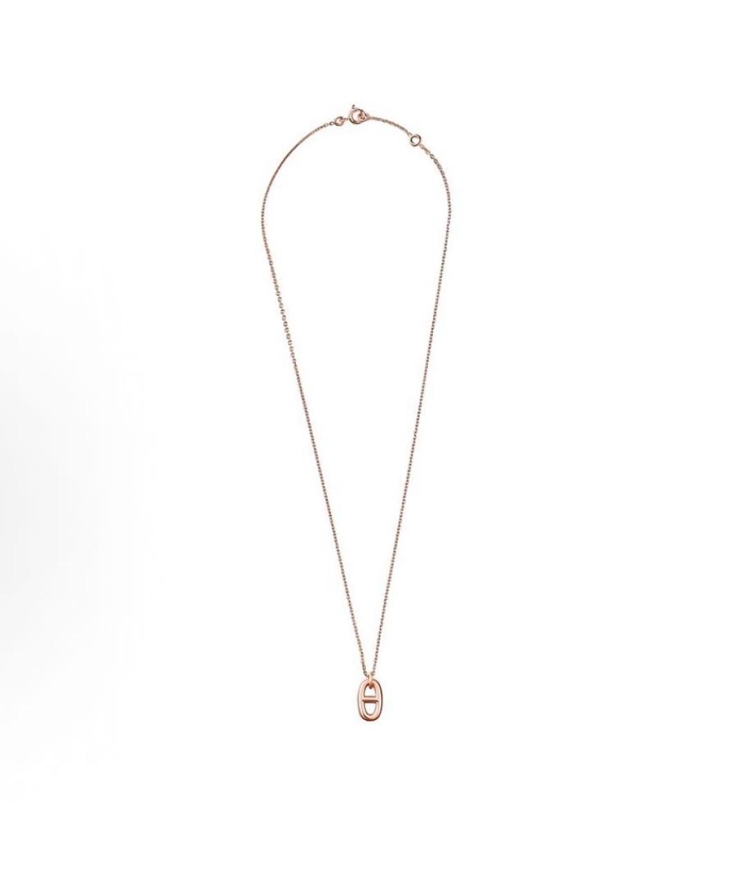 HERMES Золотое колье из розового золота, фото 2