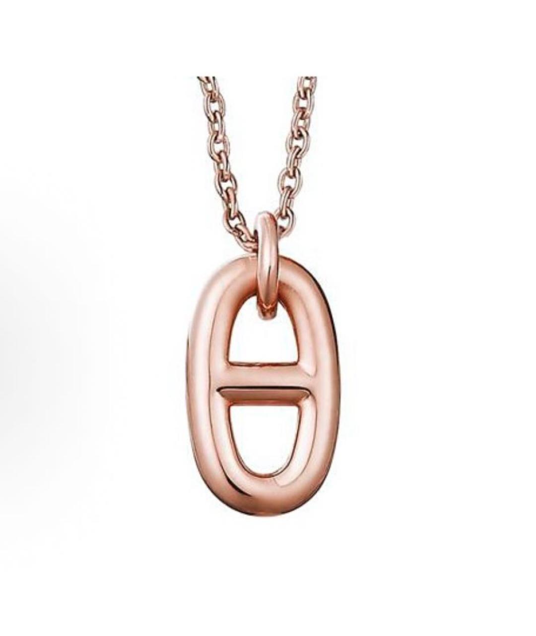 HERMES Золотое колье из розового золота, фото 4