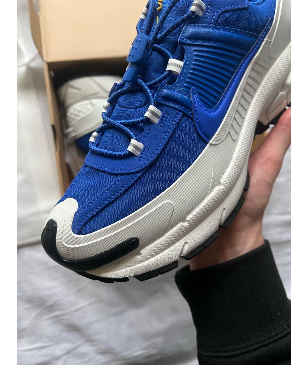 NIKE Синие текстильные низкие кроссовки / кеды, фото 2