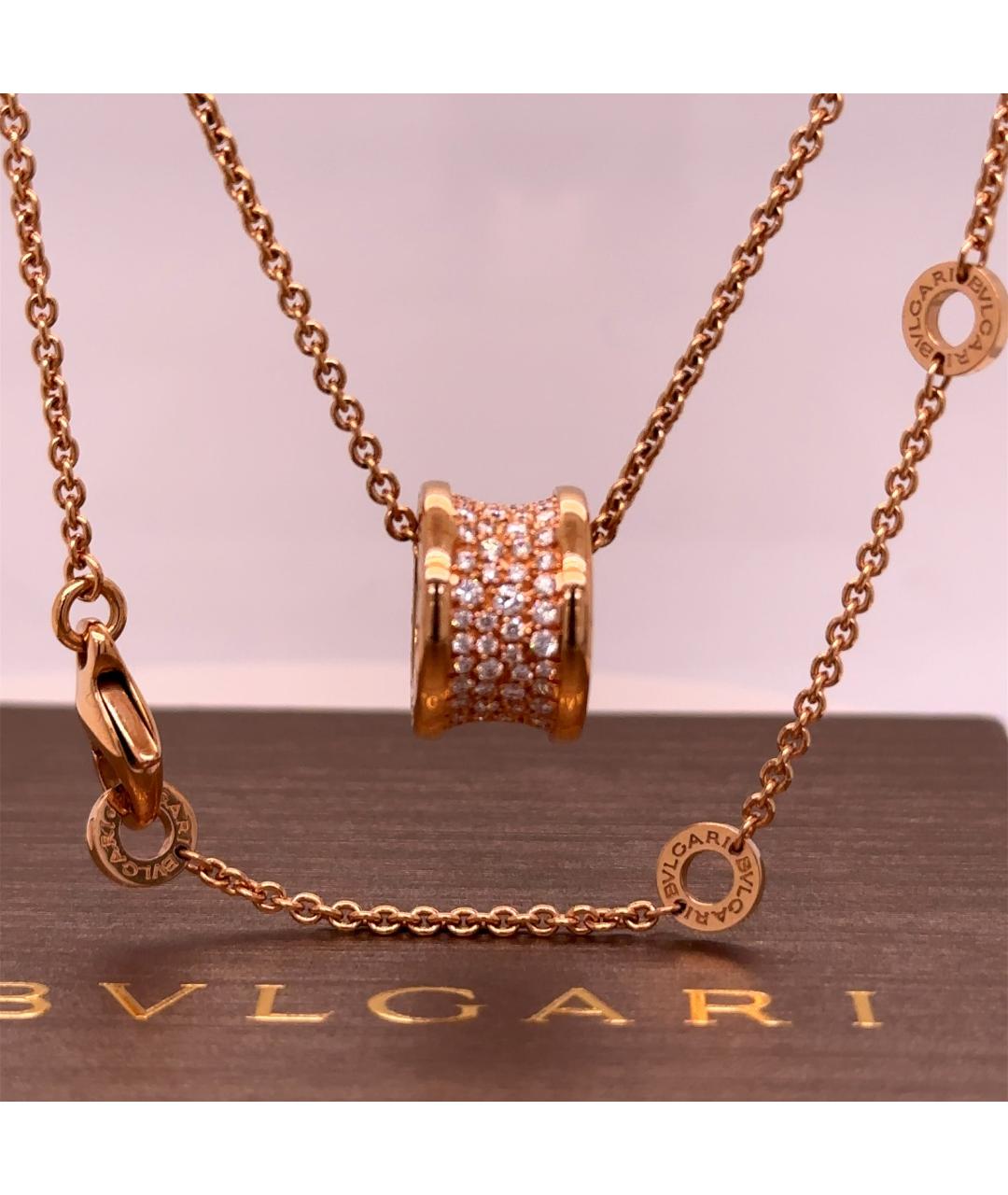 BVLGARI Золотая подвеска из розового золота, фото 5