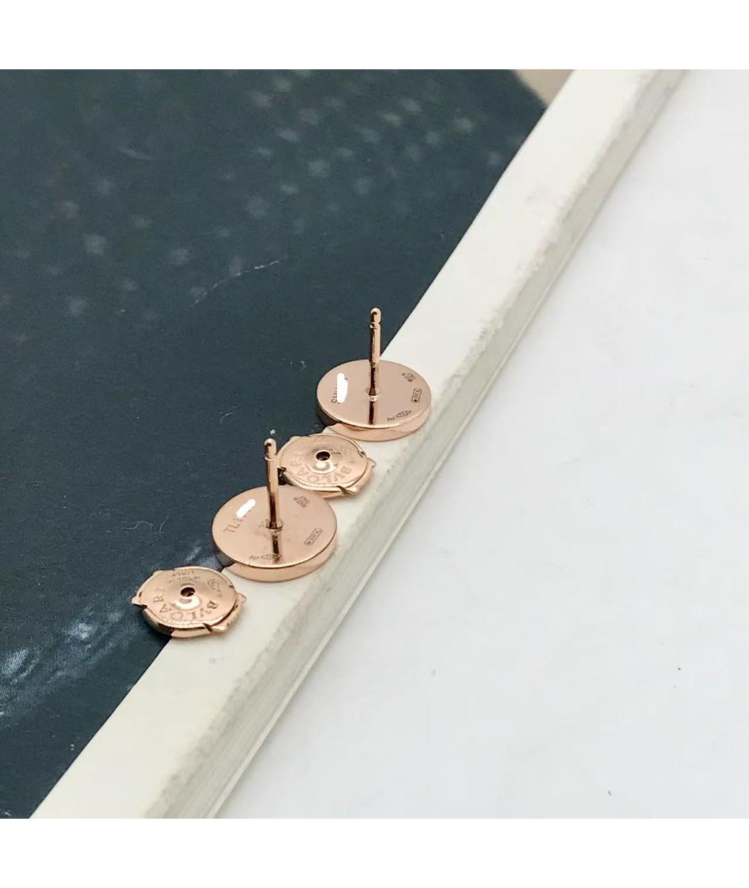 BVLGARI Золотые серьги из розового золота, фото 4