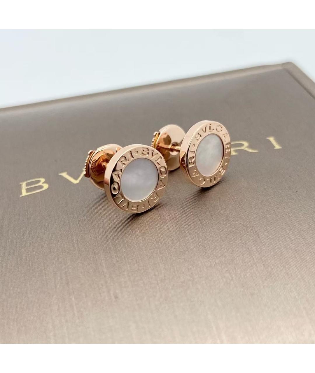 BVLGARI Золотые серьги из розового золота, фото 2