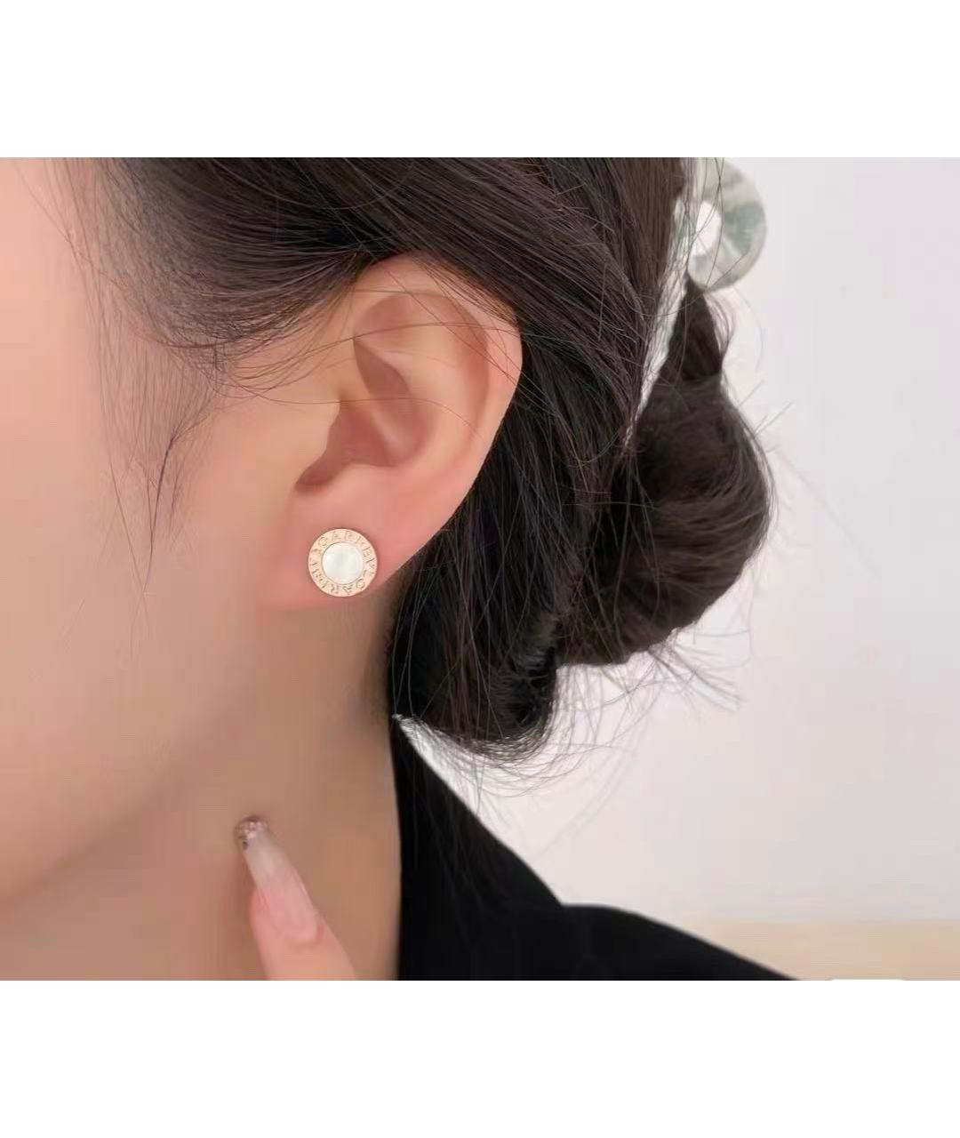 BVLGARI Золотые серьги из розового золота, фото 5