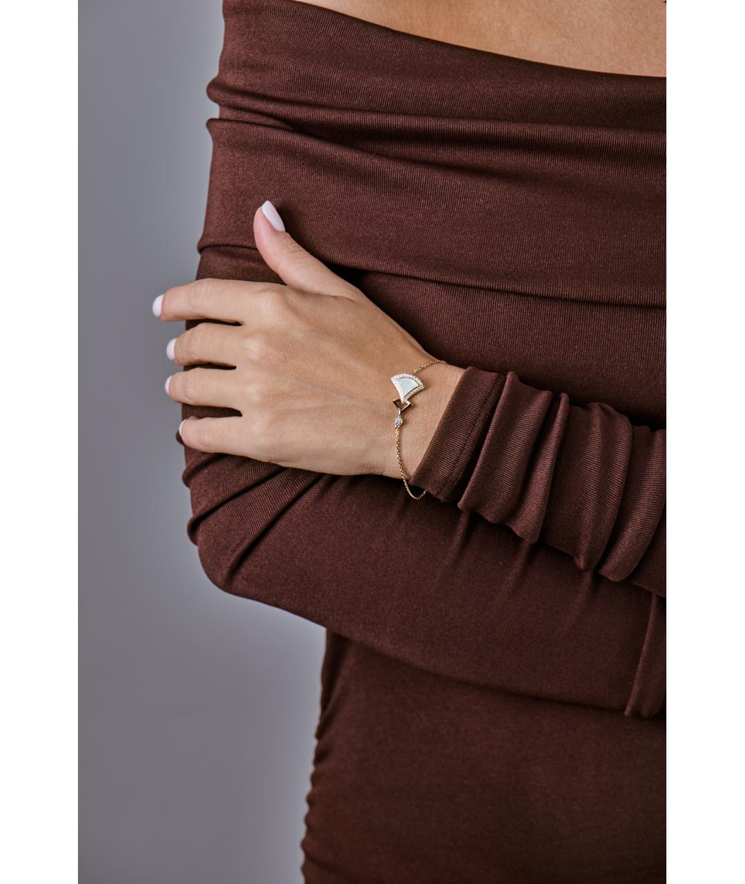 BVLGARI Белый браслет из розового золота, фото 3