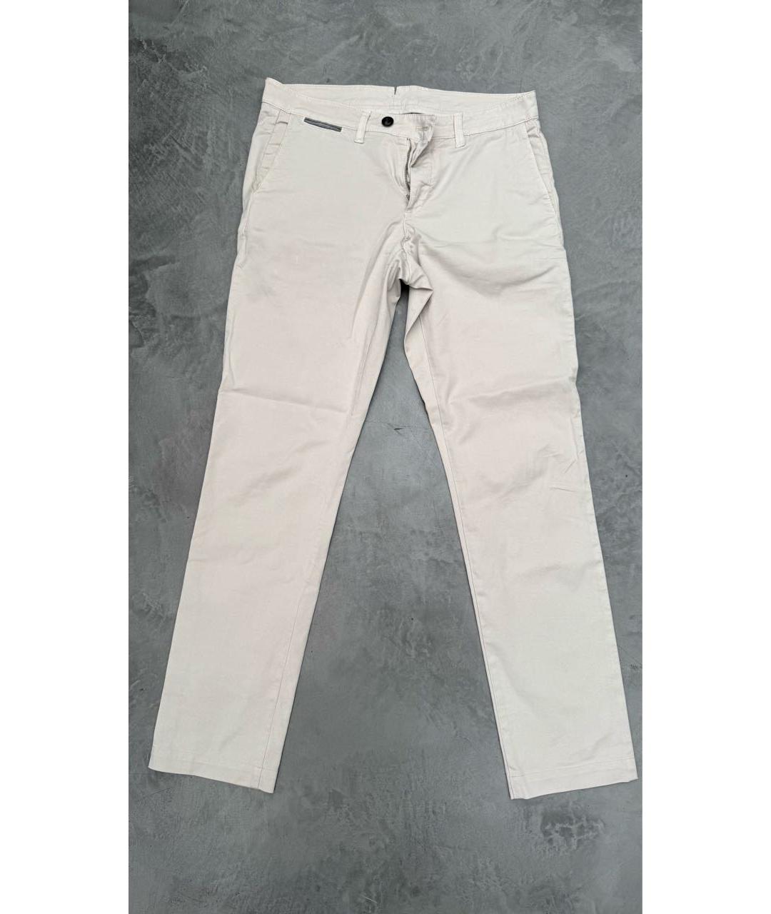 ELEVENTY Бежевые хлопковые повседневные брюки, фото 9