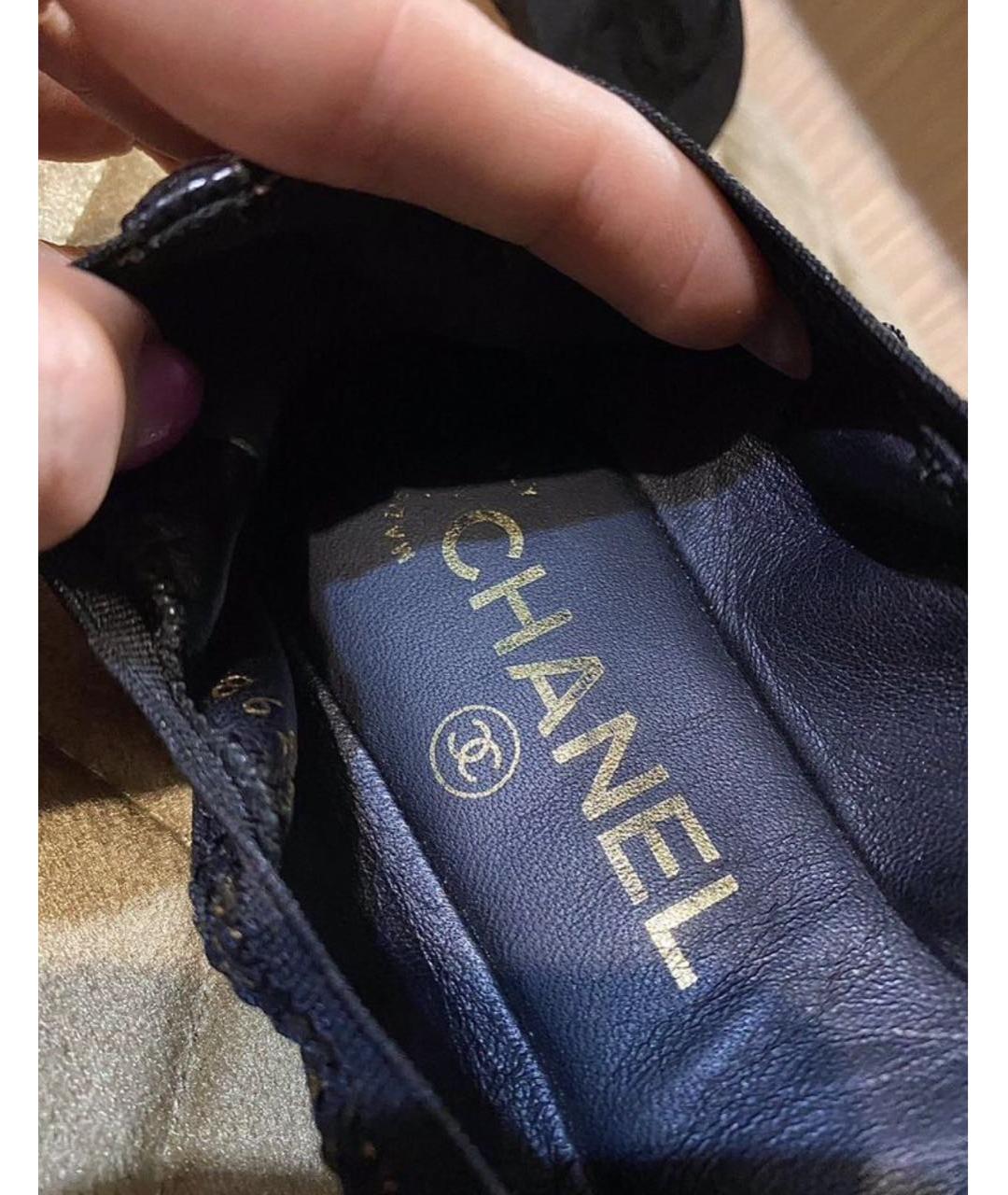 CHANEL Черные балетки, фото 3