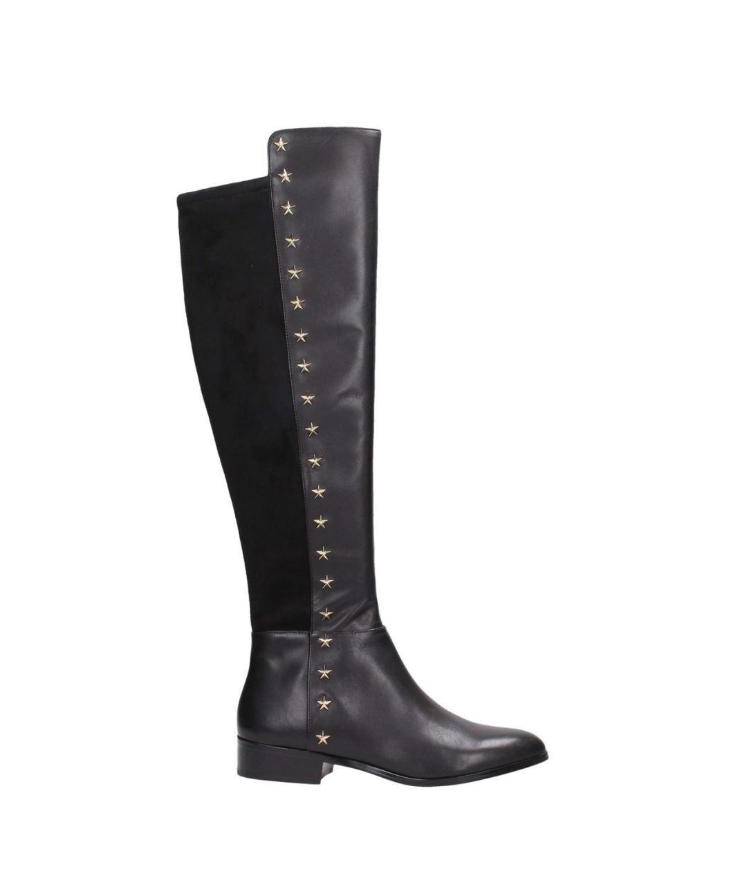 MICHAEL KORS Черные кожаные сапоги, фото 1