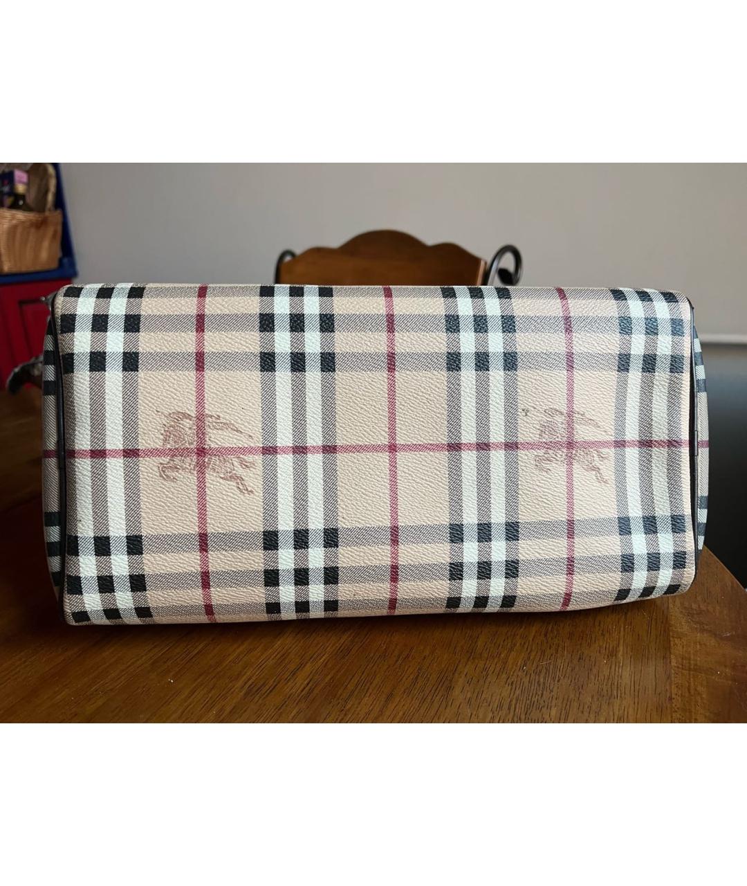 BURBERRY Бежевая сумка с короткими ручками, фото 4