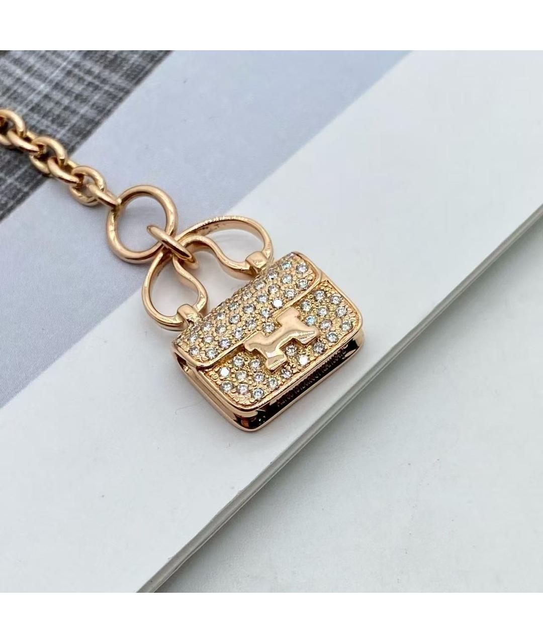 HERMES Золотой браслет из розового золота, фото 2