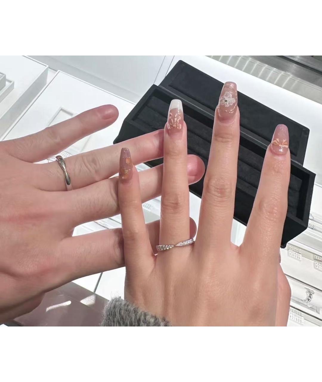 TIFFANY&CO Серебряное платиновое кольцо, фото 5