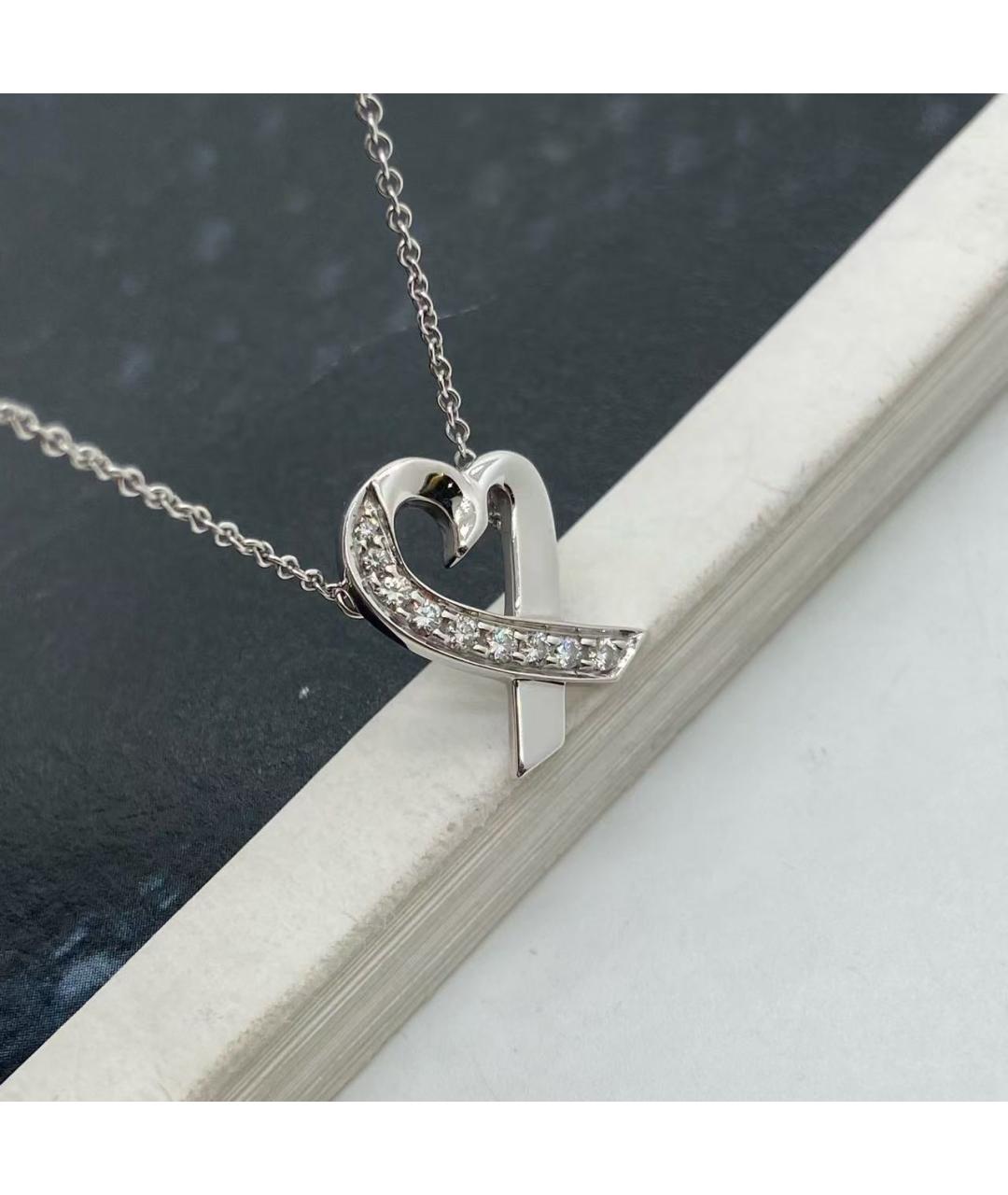 TIFFANY&CO Серебряное колье из белого золота, фото 3