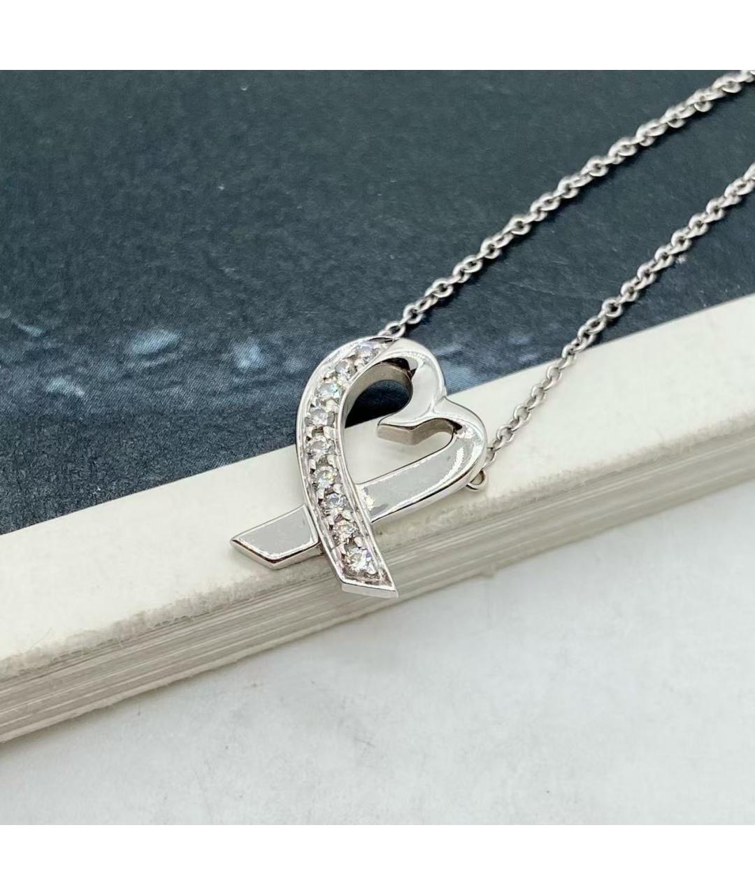 TIFFANY&CO Серебряное колье из белого золота, фото 4