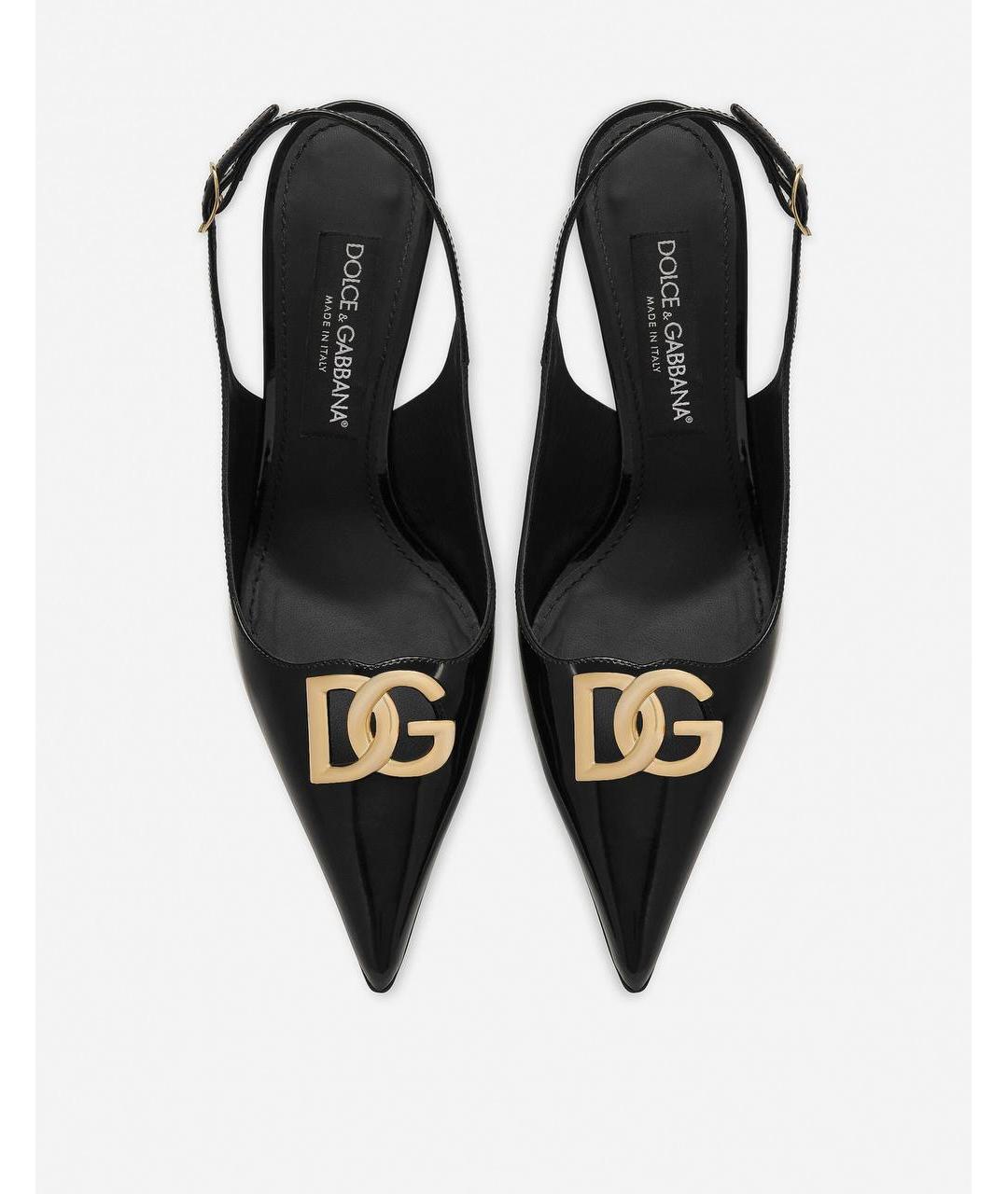 DOLCE&GABBANA Черные туфли из лакированной кожи, фото 2
