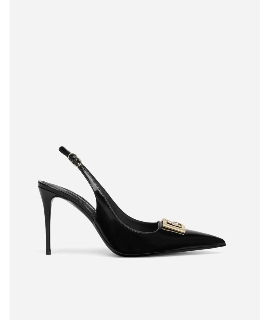 DOLCE&GABBANA Черные туфли из лакированной кожи, фото 5
